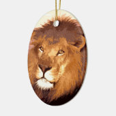 Lion Artwork Keramisch Ornament (Links)