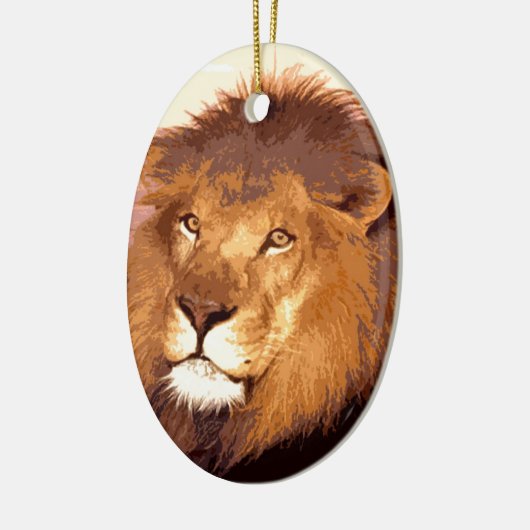 Lion Artwork Keramisch Ornament (Links)