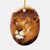 Lion Artwork Keramisch Ornament (Voorkant)