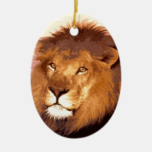 Lion Artwork Keramisch Ornament