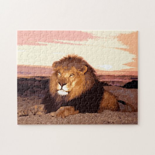 Lion Artwork Legpuzzel (Horizontaal)