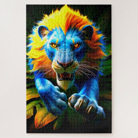 Lion Artwork Legpuzzel (Verticaal)