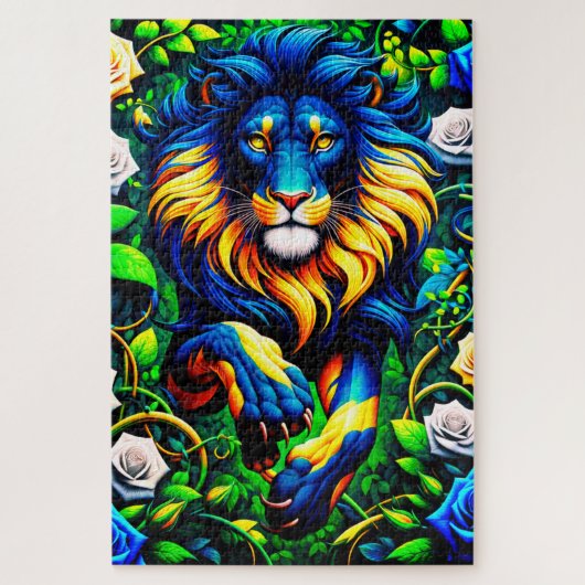 Lion Artwork Legpuzzel (Verticaal)