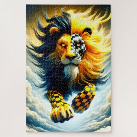 Lion Artwork Legpuzzel (Verticaal)