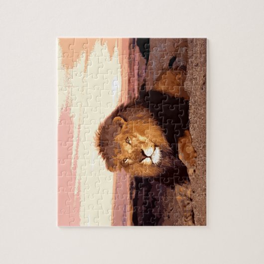 Lion Artwork Legpuzzel (Verticaal)