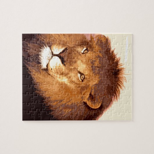 Lion Artwork Legpuzzel (Horizontaal)