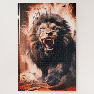 Lion Artwork Legpuzzel