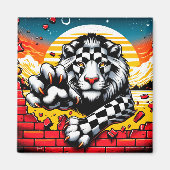 Lion Artwork Magneet (Voorkant)