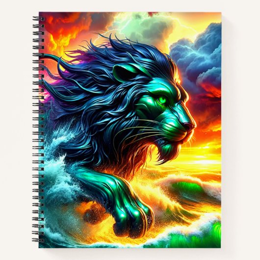 Lion Artwork Notitieboek (Voorkant)