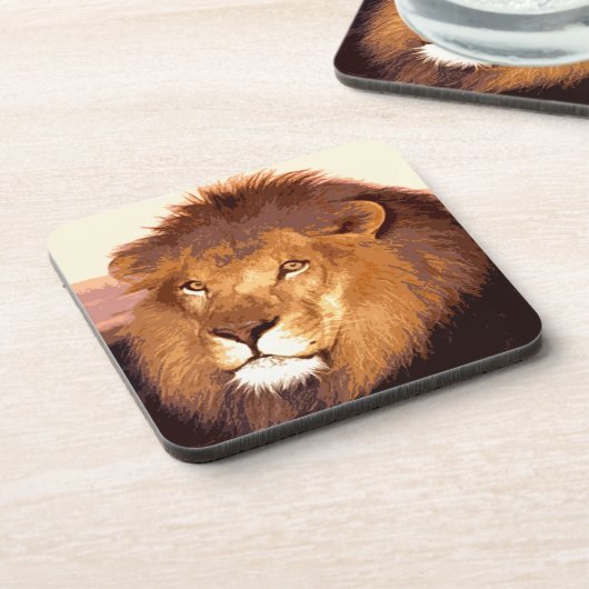 Lion Artwork Onderzetter (Linkerzijde)