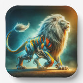 Lion Artwork Papieren Bordje (Voorkant)