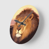 Lion Artwork Ronde Klok (Hoek)