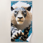 Lion Artwork Strandlaken (Voorkant)