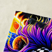 Lion Artwork Strandlaken (In situ)