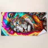 Lion Artwork Strandlaken (Voorkant)