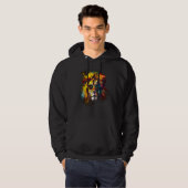 Lion Artwork Sunglasses Colourful Zoo Animal Lion Hoodie (Voorkant volledig)