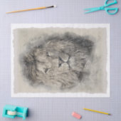Lion Artwork-Waterverf voor loskoppeling van pagin Tissuepapier (Craft)