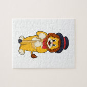 Lion as Gentleman with Pet Legpuzzel (Horizontaal)