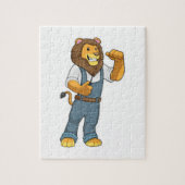 Lion as Handyman Screwdriver Legpuzzel (Verticaal)