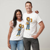 Lion as Handyman Screwdriver T-shirt (Unisex)