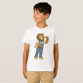 Lion as Handyman Screwdriver T-shirt (Voorkant volledig)