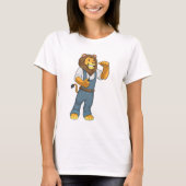 Lion as Handyman Screwdriver T-shirt (Voorkant)