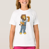 Lion as Handyman Screwdriver T-shirt (Voorkant)