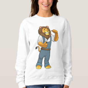 Lion as Handyman Screwdriver Trui