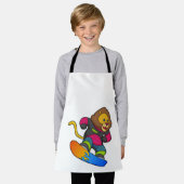 Lion as Snowboarder with Snowboard Schort (Gedragen)