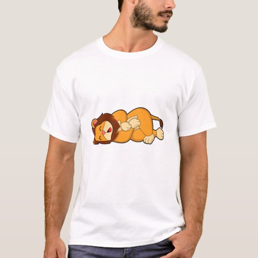 Lion at Sleeping T-shirt (Voorkant)