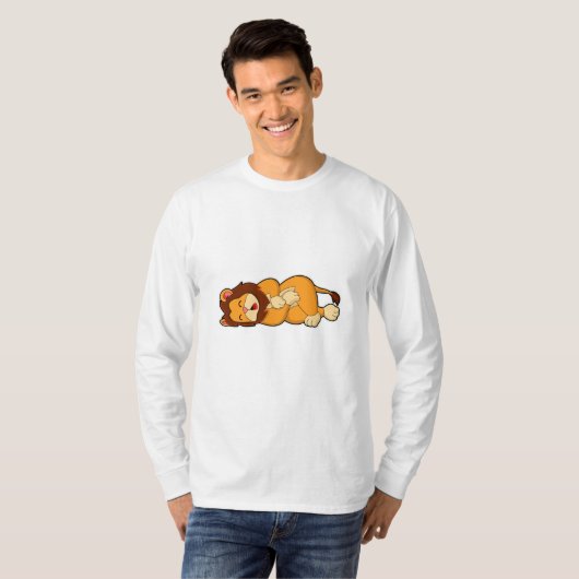 Lion at Sleeping T-shirt (Voorkant volledig)