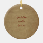 Lion Attitude Motivatie Quote Ornament (Achterkant)