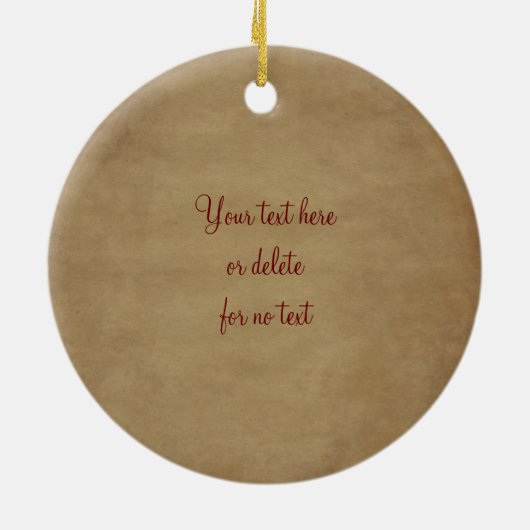 Lion Attitude Motivatie Quote Ornament (Achterkant)