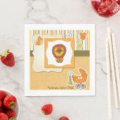 Lion Baby Announcement Paper Napkins Servet (Insitu)