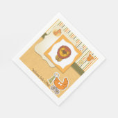 Lion Baby Announcement Paper Napkins Servet (Hoek)