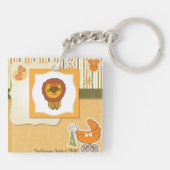 Lion Baby Announcement Sleutelhanger (Achterkant)