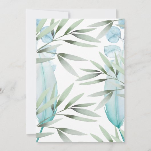 Lion Baby Boy doopuitnodiging Kaart (Achterkant)