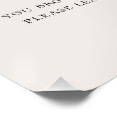 Lion Baby Cloud ballon Diaper Raffle Perfect Poster (Hoek)