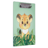 Lion Baby en leder Klembord (Rechts)
