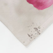 Lion Baby Lion Waterverf Fleece Deken (Hoek)