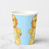 Lion Baby shower Blue Papieren Bekers (Rechts)