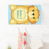 Lion Baby shower Blue Spandoek (Insitu)