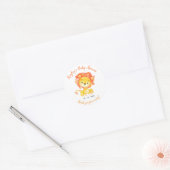 Lion Baby shower Favor Sticker (Envelop)
