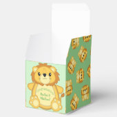Lion Baby shower Green Bedankdoosjes (Geopend)