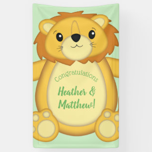 Lion Baby shower Green Spandoek
