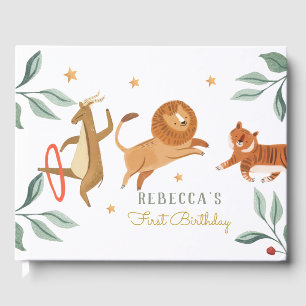 Lion Baby shower Guest Book Gastenboek