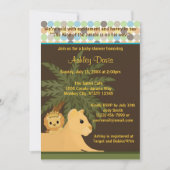 LION Baby shower Invitation King of the Oerwoud KO Kaart (Voorkant)