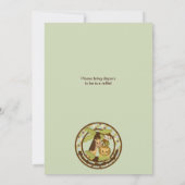LION Baby shower Invitation Oerwoud Pals JPN-L Kaart (Achterkant)