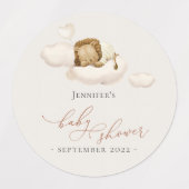 Lion Baby shower Labels (Design 1)