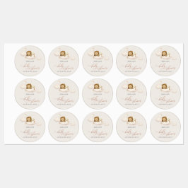 Lion Baby shower Labels